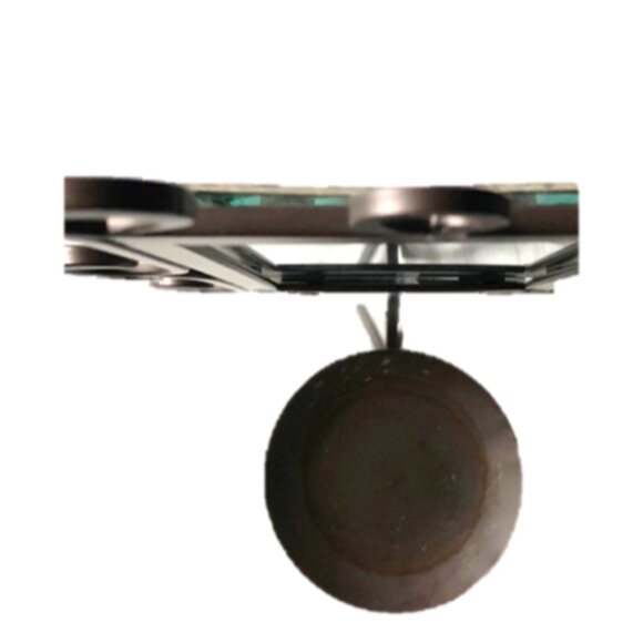 Iron Wall Sconce with Mirror and Candle Holder, with Multicolor Pillar Candle - Picture 8 of 13